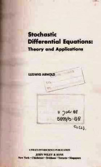 Stochastic Differential Equations:Theory and application