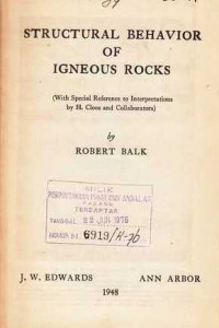 Structural Behavior of Igneous Rocks