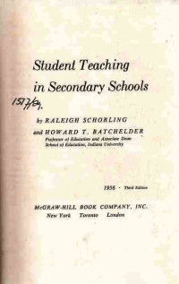 Student Teaching in Secondary Schols