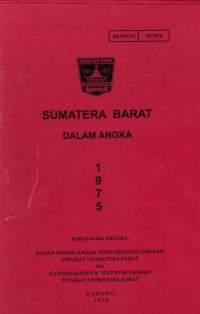 Sumatera Barat Dalam Angka 1975