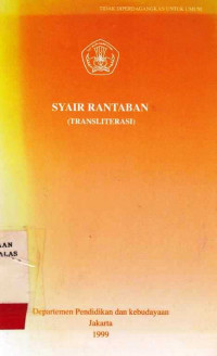 Syair Rantaban : Transliterasi / Nikmah Sunardjo