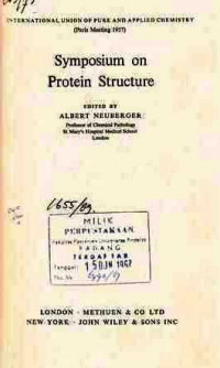 Syimposium on Protein Structure