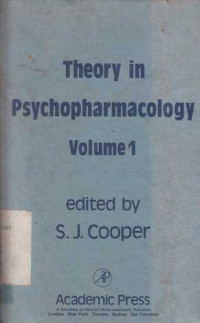 THEORY In Psychopharmacology Volume 1