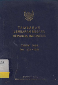 Tambahan Lembaran Negara Republik Indonesia Tahun 1959 No. 1727- 1918