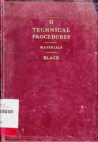 Technical procedures Materials