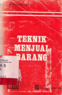 Teknik Menjual barang / Sutamto