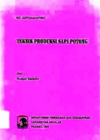 Teknik Produksi Sapi Potong