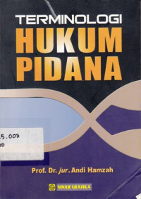 Terminologi Hukum Pidana