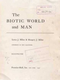 The Biotic World and Man