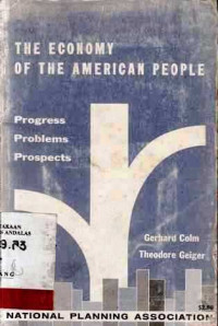 The Economy of the American people progress problems prospects