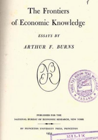 The Frontiers Of Economic Knowledge