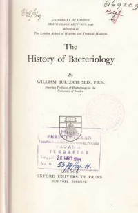 The History Of Bacteriology