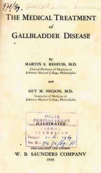 The Medical Treatment Of Gallbladder Disease