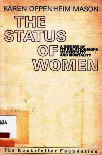 THE STATUS Of Women  A Review Of Its Relationships To Fertility And Mortality