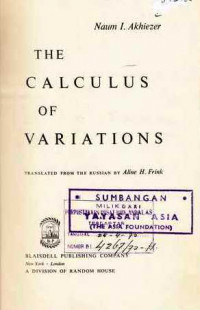 The calculus of variations