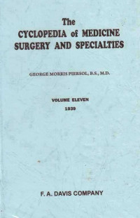 The Cyclopedia of Medicine Surgery and Specialties Volume Eleven