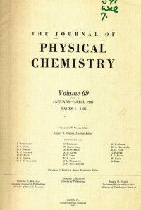 The Journal of Physical Chemistry Volume 69