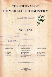 The Journal of Physical Chemistry Vol. lvi 1952