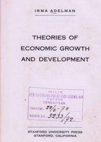 Theories of economic Growth And Development