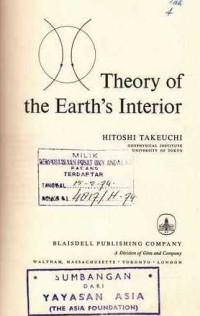 Theory of the Earth's Interior