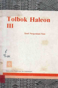 Tolbok Haleon III / Sutan Pangurabaan Pane