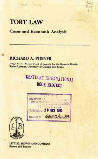 Tort Law Cases and Economic Analysis