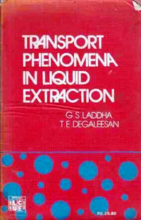 Transport Phenomena In Liquid Extraction