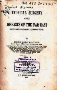 Tropical surgery and diseases of the far east