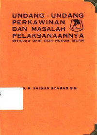 Undang-Undang Perkawinan Dan Masalah Pelaksanannya