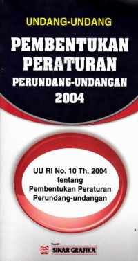 Undang-Undang Pembentukan Peraturan Perundang-undangan 2004