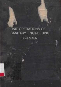 Unit Operations Of Sanitary Engineering