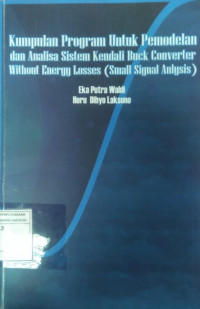 Kumpulan Program Untuk Pemodelan dan Analisa Sistem Kendali Buck Converter Without Energy Losses (Small Signal Anlysis)