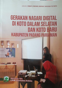 Gerakan Nagari Digital di Koto Dalam Selatan dan Koto Baru Kabupaten Padang Pariaman