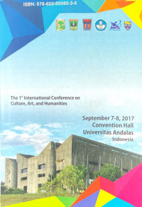 Proceeding 1st International Conference on Culture, Arts and Humanities