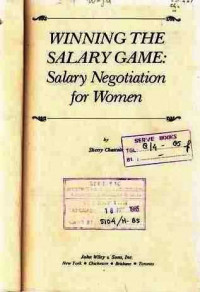 Winning the Salary Game  Salary Negotiation for Women