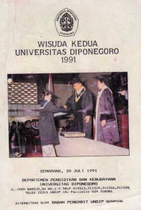 Wisuda Kedua Universitas Diponegoro 1991