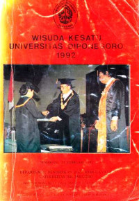 Wisuda Kesatu Universitas Diponegoro 1992