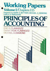 Working Papers Volume I/ Chapters 1-15 Prepared by Mark S. Bettner, Michael A. Diamond, Carla D. Farquhar Principles of Accounting