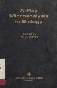 X RAY Microanalysis in Biology