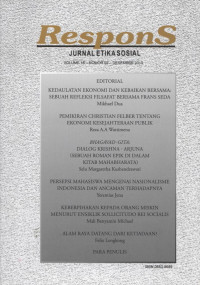 Respons Jurnal Etika Sosial 6 artikel Vol. 18 No. 02, Desember 2013