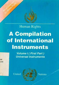 Human Right A Compilation of International Instrument Volume 1