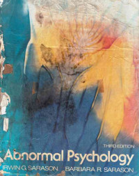 Abnormal Psychology  The Problem Of Maladaptive Behavior Third Edition