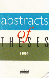 Abstracts of Theses 1996