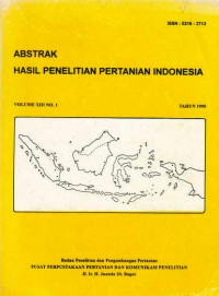 Abstrak Hasil Penelitian Pertanian Indonesia Volume XII No. 1