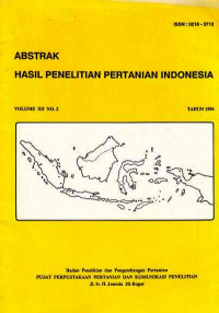 Abstrak Hasil Penelitian Pertanian Indonesia Volume XII No.2