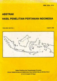 Abstrak Hasil Penelitian Pertanian Indonesia Volume XIII No. 2