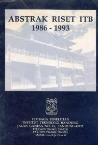 Abstrak Riset ITB 1986-1993