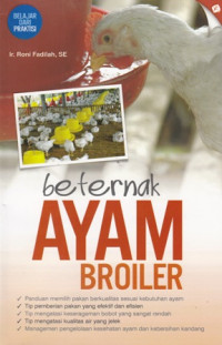 Berternak Ayam Broiler