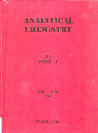 Analitycal Chemistry Vol. 35 No. 1