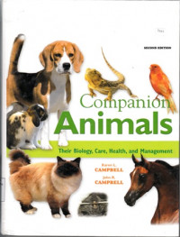 Companion Animals:Their Biology Care Health and Management